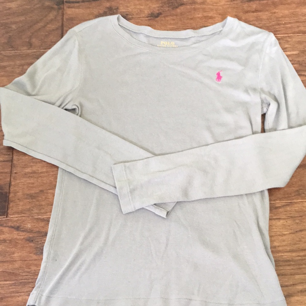 Gray Polo Ralph Lauren long sleeve